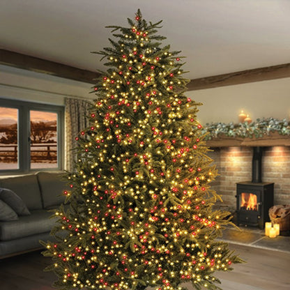 Premier TreeBrights 1000 Red and Warm White LED Christmas String Lights