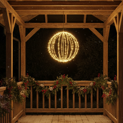 Warm White LED Sphere Christmas Light 50cm