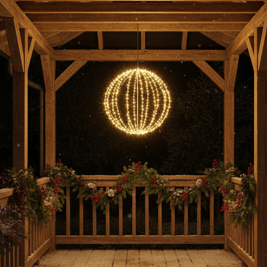 Warm White LED Sphere Christmas Light 50cm