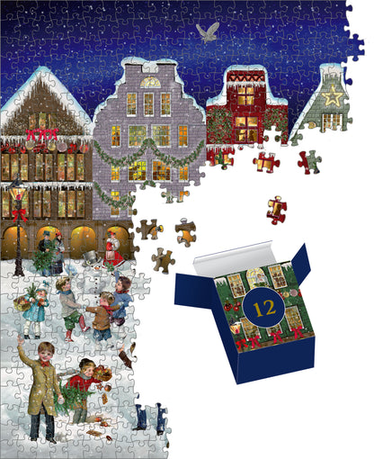 Coppenrath Winter Evening in the Town Christmas Advent Jigsaw Puzzle