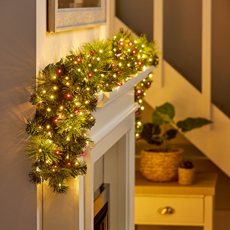 Premier 960 LED Cluster Brights Christmas Lights Red and Warm White