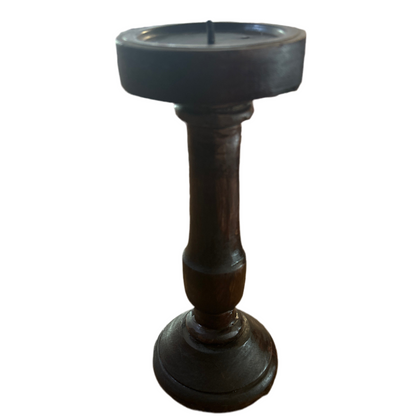 Rustic Vintage Style Wooden Christmas Candle Holder