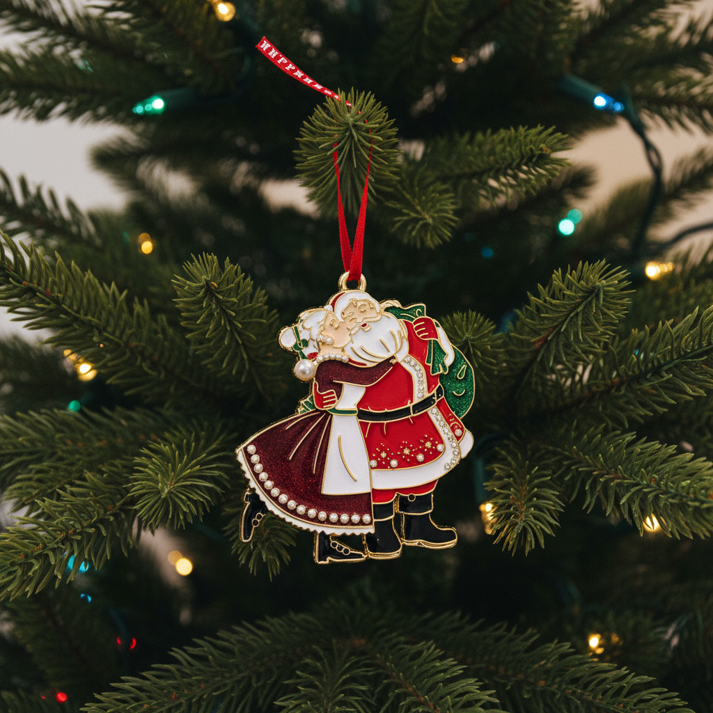 Sparkle Mr & Mrs Claus Christmas Decoration