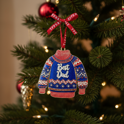 Loved Ones Best Dad Christmas Decoration