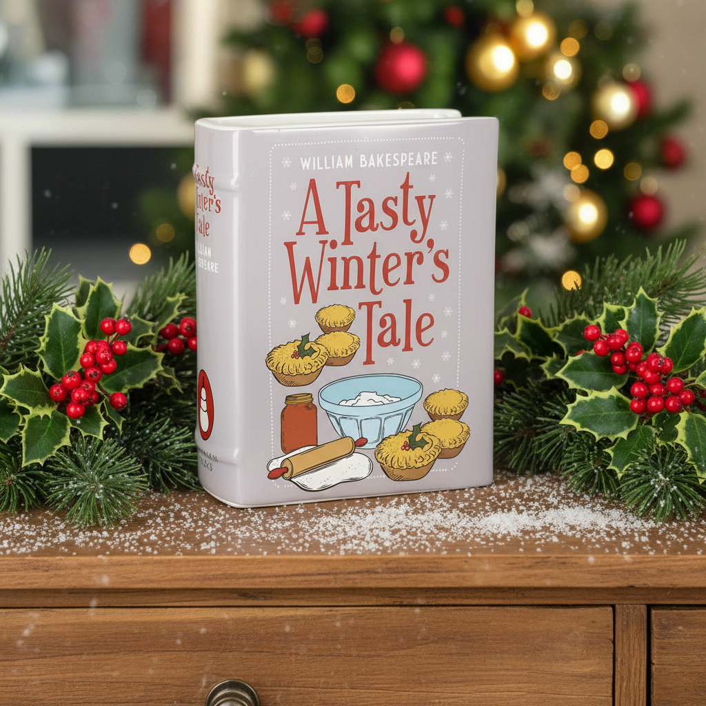 A Tasty Winter's Tale Cookbook Christmas Vase