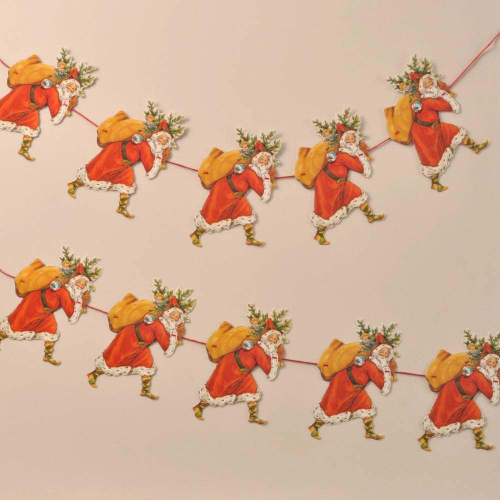 Father Christmas Paper Garland