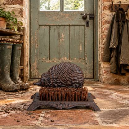 Cast Iron Hedgehog Boot Brush