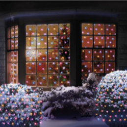 Premier 1.7m x 1.2m Rainbow Christmas  Net Lights