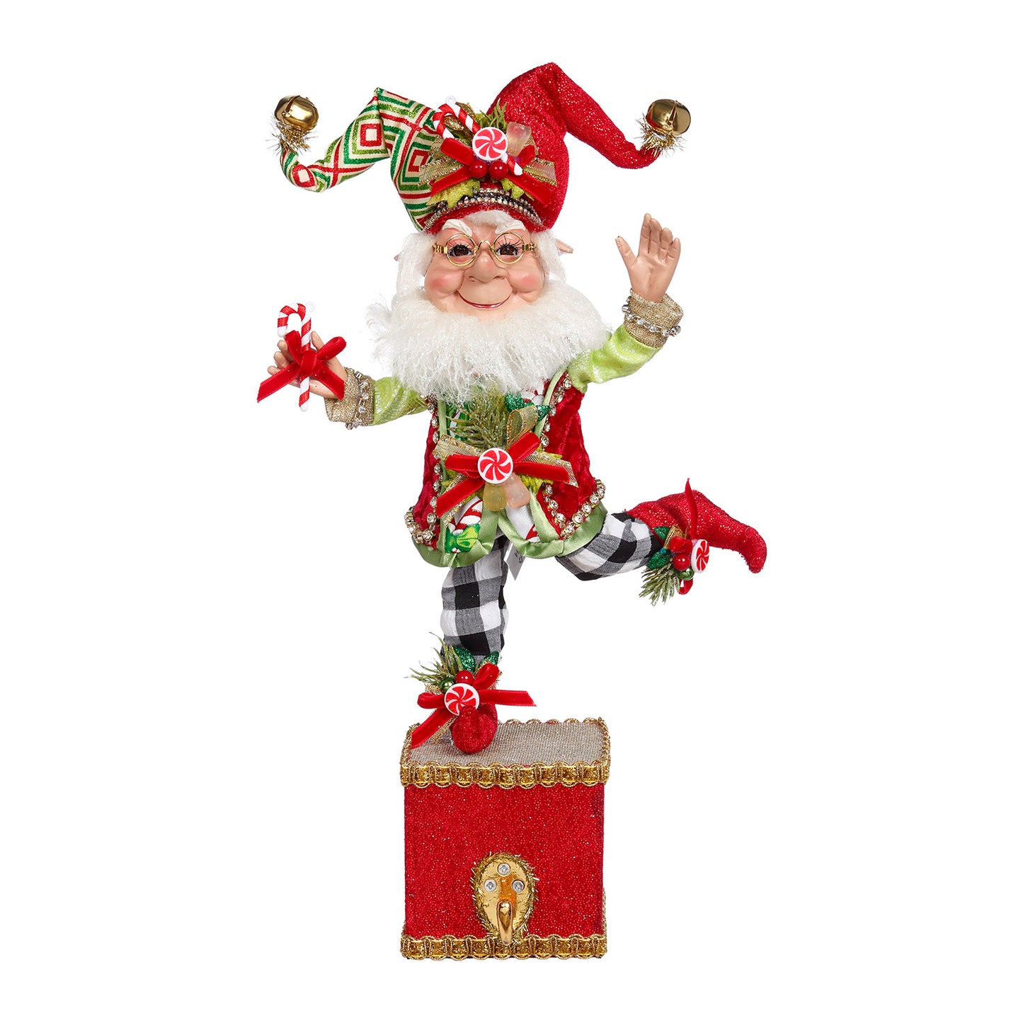 Mark Roberts Candy Dandy Elf Christmas Stocking Holder