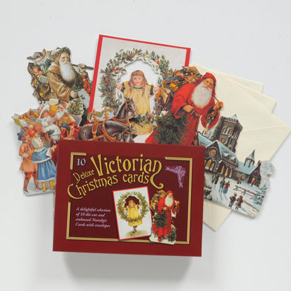 Victorian Christmas Cards Assortment Set