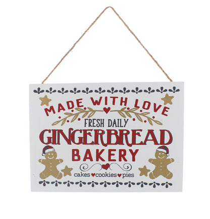 Gingerbread Bakery Christmas Sign