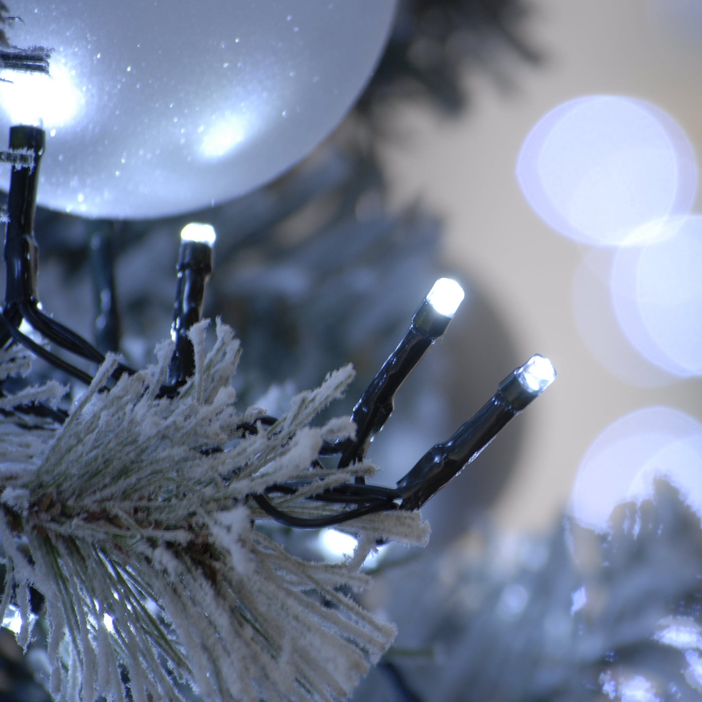 Festive 300 White Firefly Soft Twinkle Christmas Lights