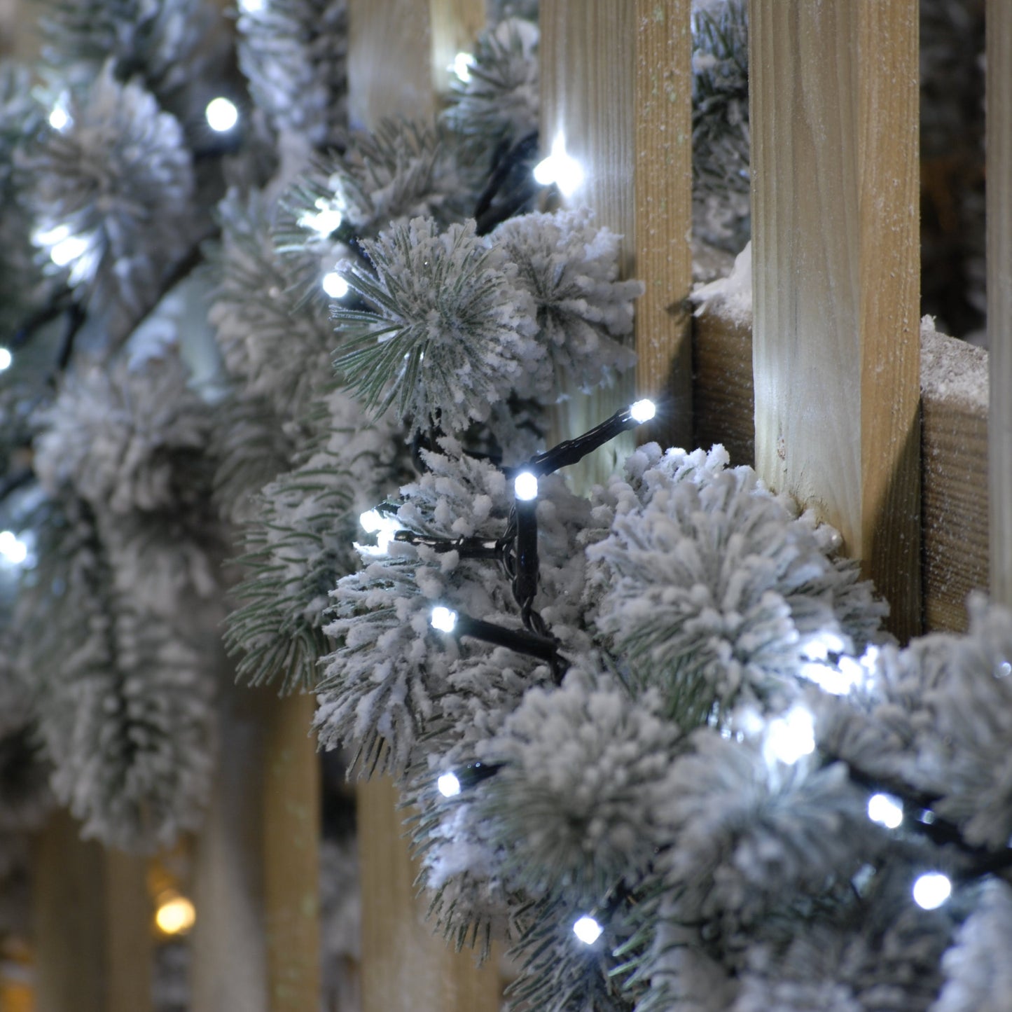 Festive 300 White Firefly Soft Twinkle Christmas Lights