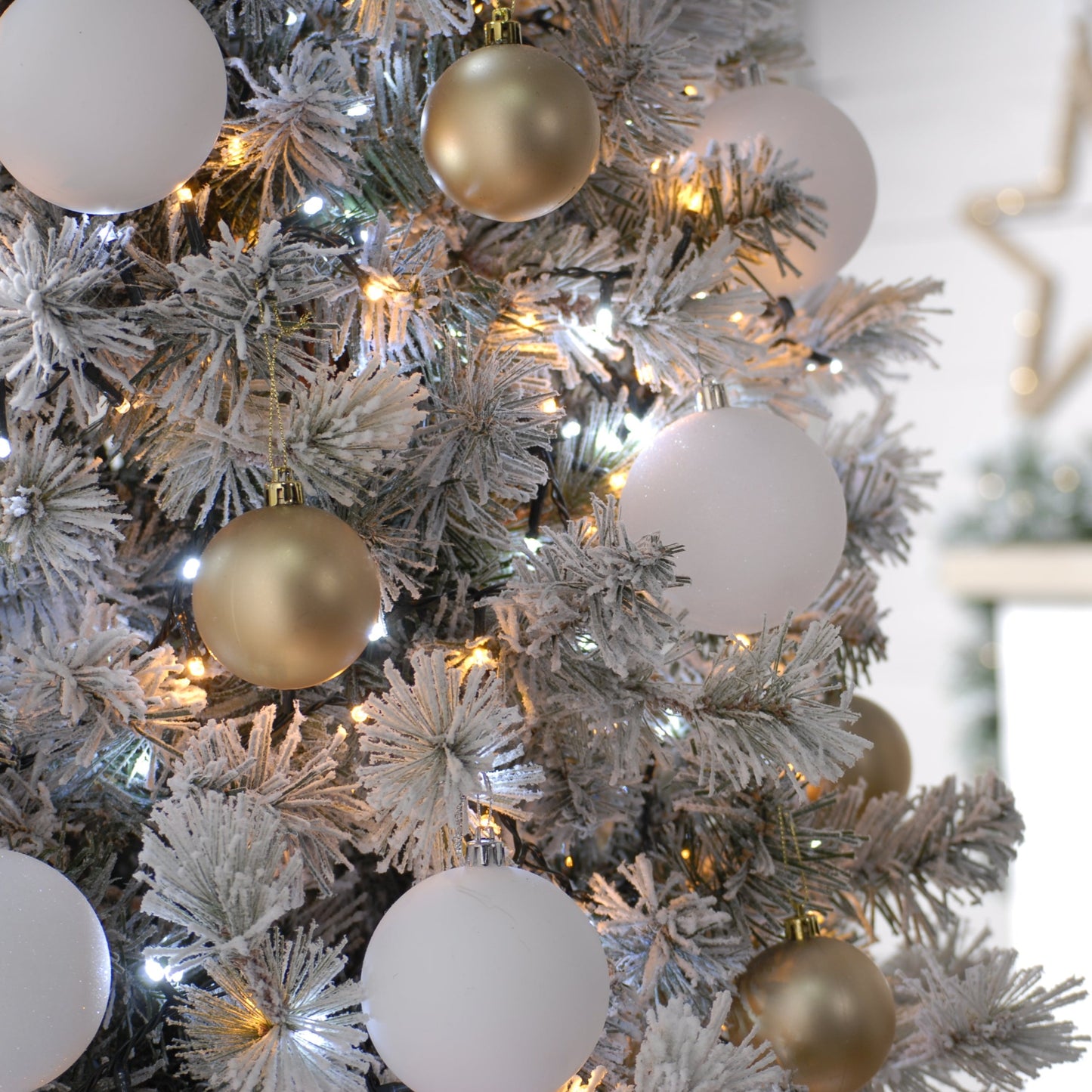 Festive 300 White and Warm White Firefly Christmas Lights