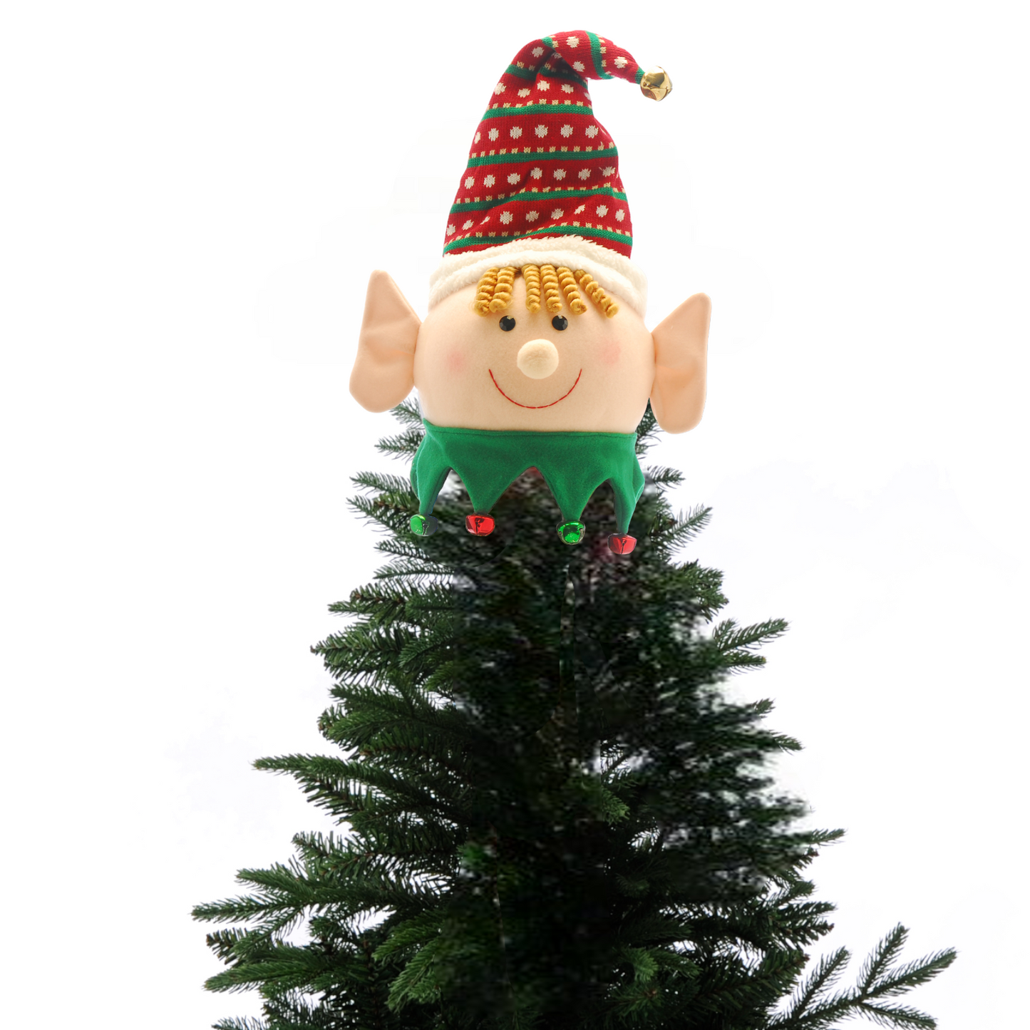 Elf Head Christmas Tree Topper