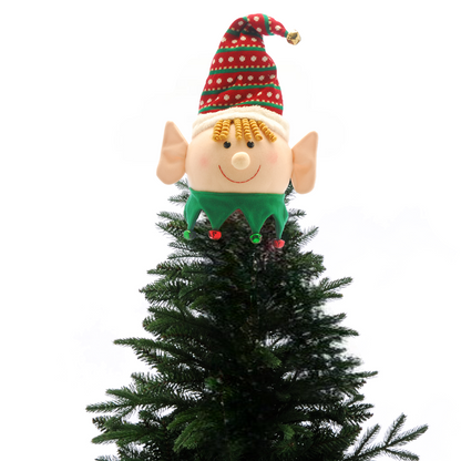 Elf Head Christmas Tree Topper