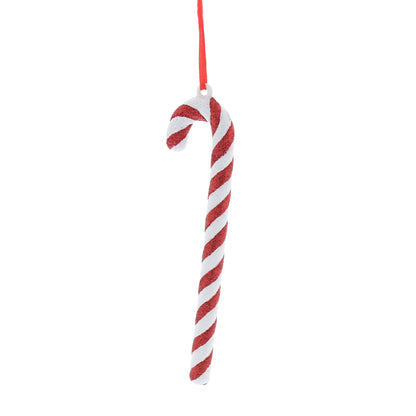 Glitter Candy Cane Hanging Christmas Tree Decoration