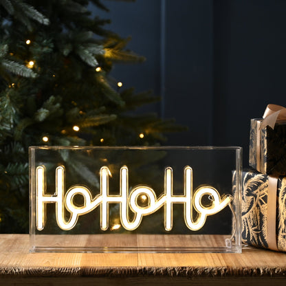 ho ho ho luminated neon flex sign