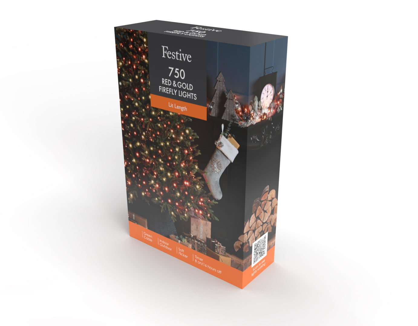 Festive 1000 Winter Wishes Christmas Firefly Lights