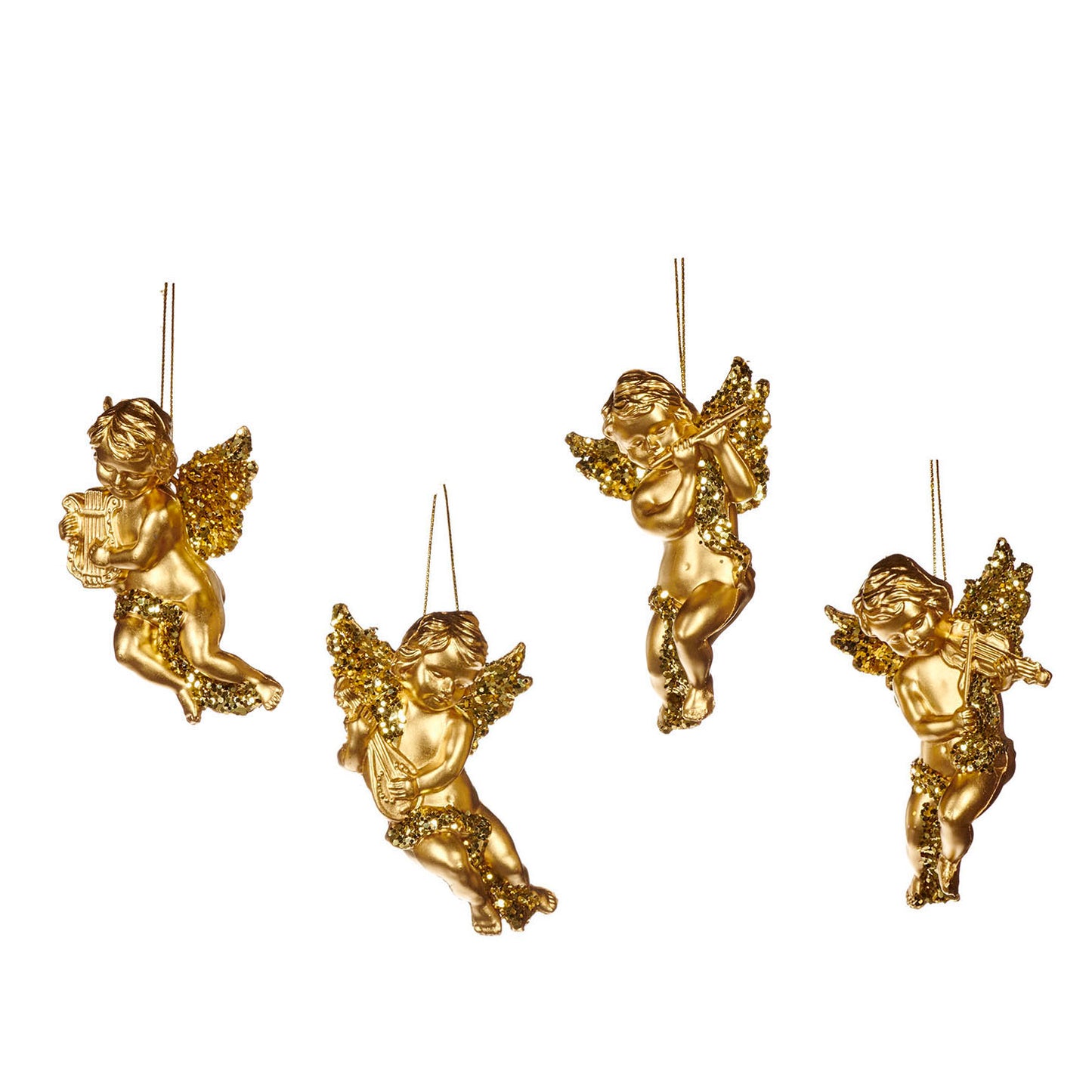Goodwill Gold Cherub Christmas Ornament