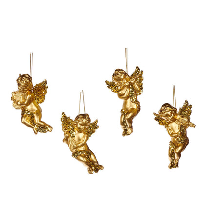 Goodwill Gold Cherub Christmas Ornament