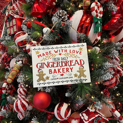 Gingerbread Bakery Christmas Sign