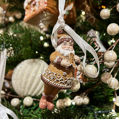 Gingerbread Santa Hanging Christmas Tree Decoration