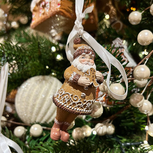 Gingerbread Santa Hanging Christmas Tree Decoration