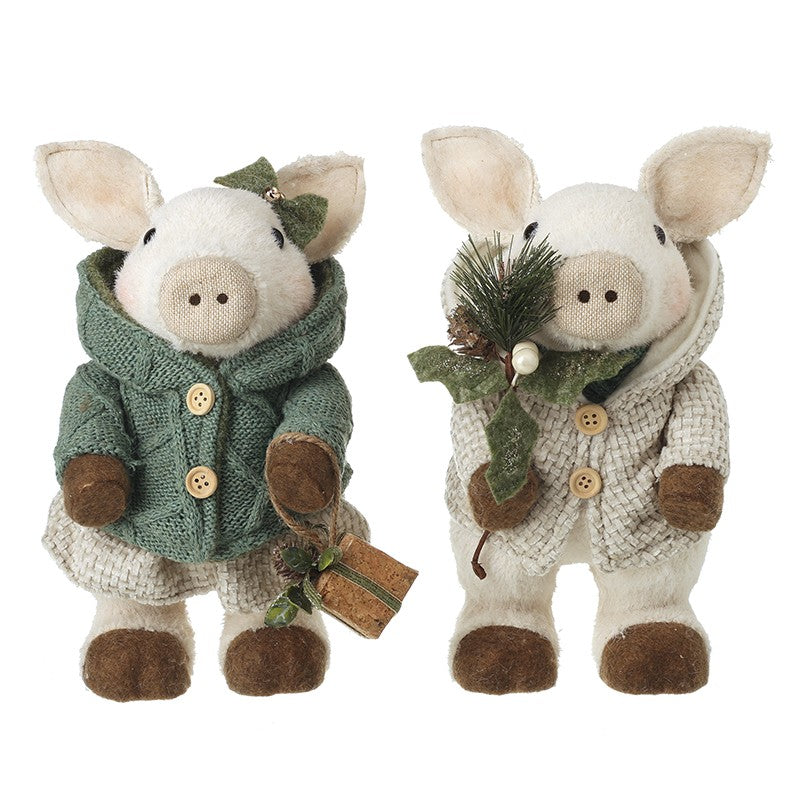 Festive Pig Doll Ornament