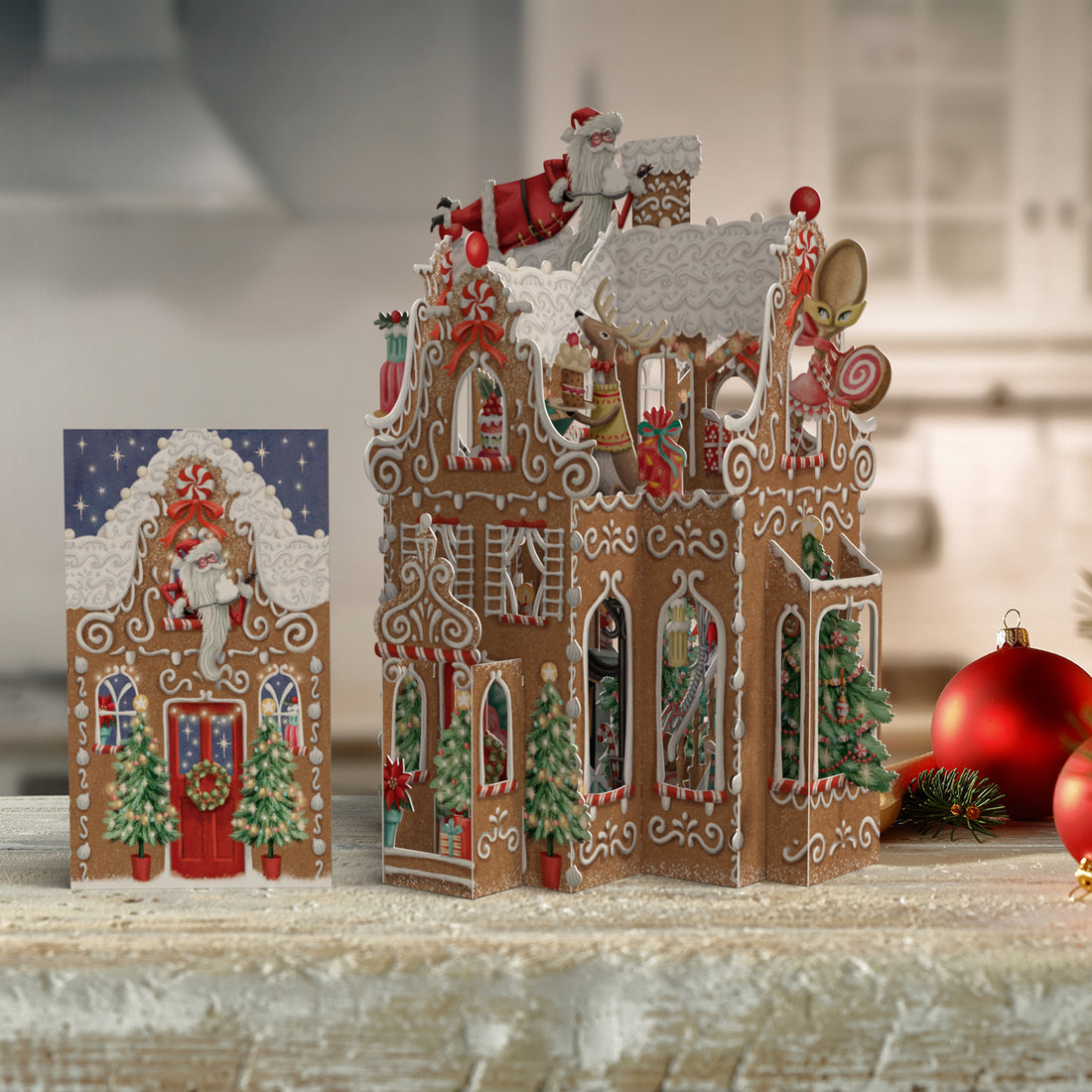 Gingerbread House - 3D Pop Up Christmas Card