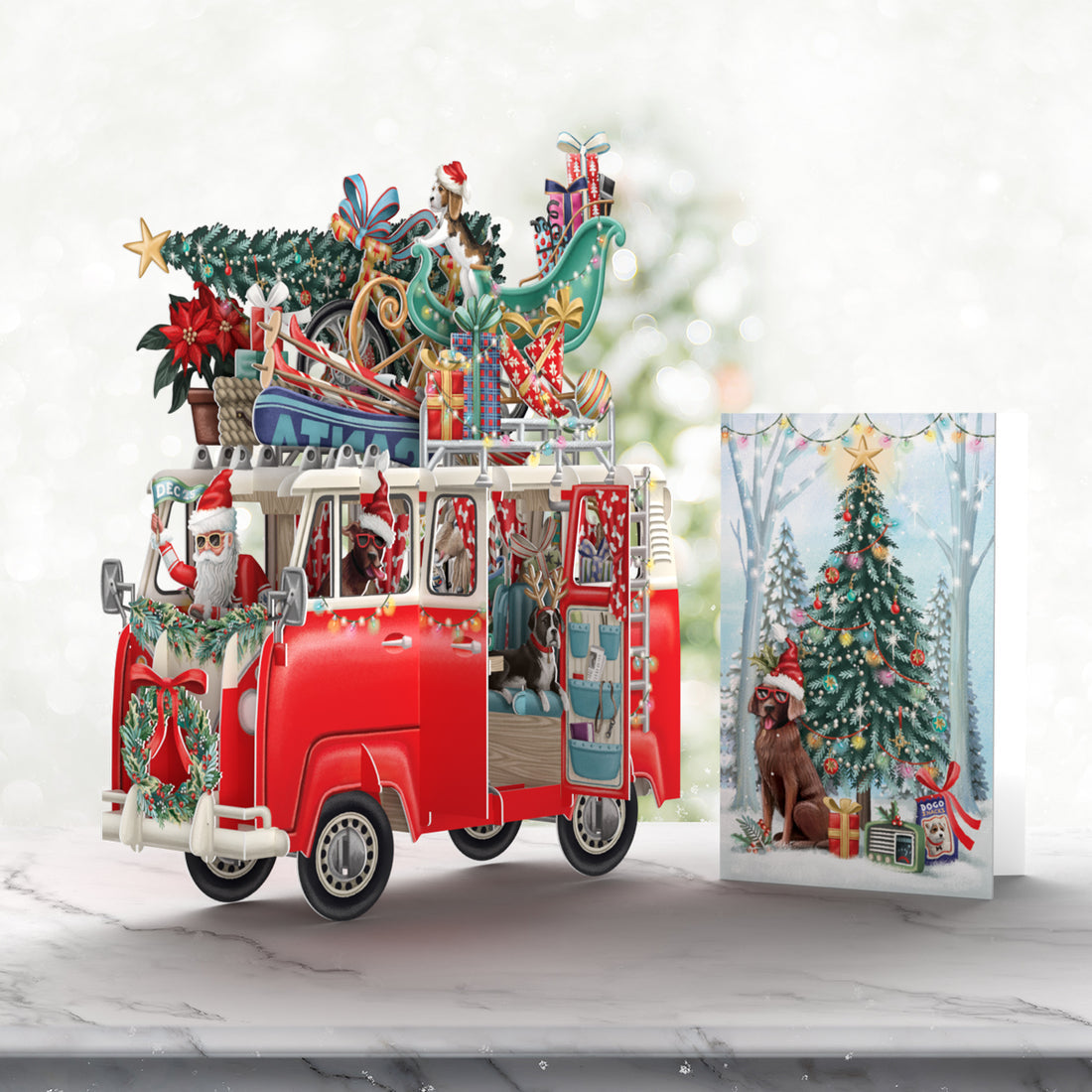 Santa's Camper - 3D Pop Up Christmas Card