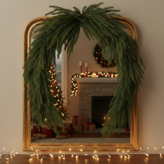 Waxed Pine Christmas Swag 180cm