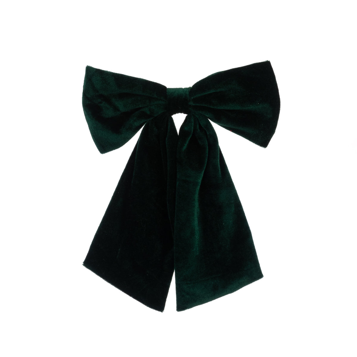 Dark Green Christmas Bow Clip