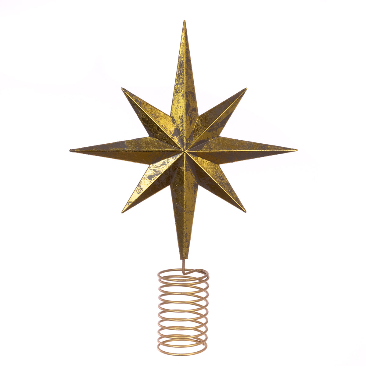 Metallic Gold Bethlehem Star Christmas Tree Topper