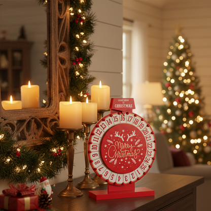Christmas Countdown Wheel Decoration