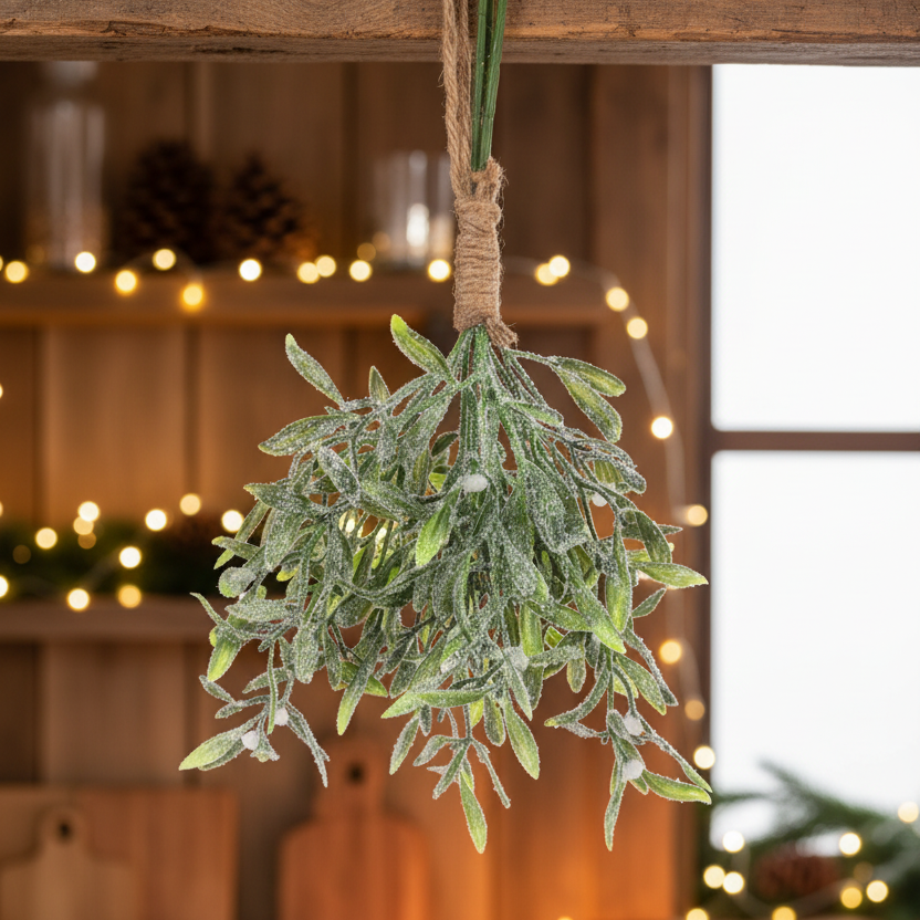 Frosted Mistletoe Bundle 42cm