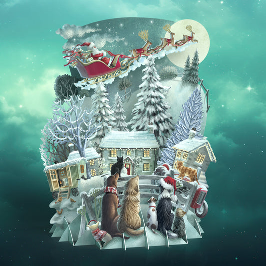 It's Santa - 3D Pop Up Christmas Card