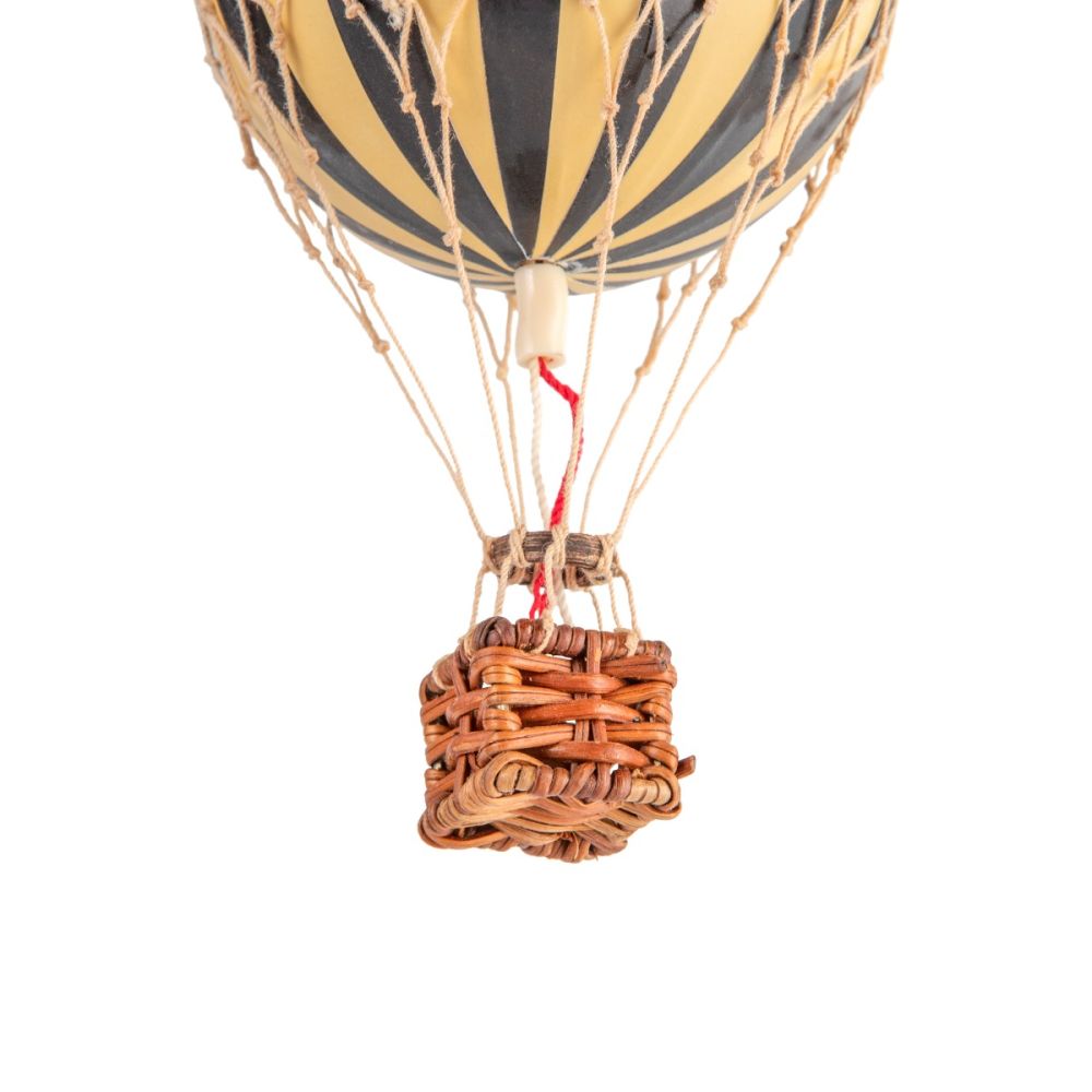 Floating the Skies Black Stripe Hot Air Balloon Decoration