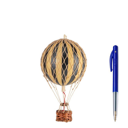 Floating the Skies Black Stripe Hot Air Balloon Decoration