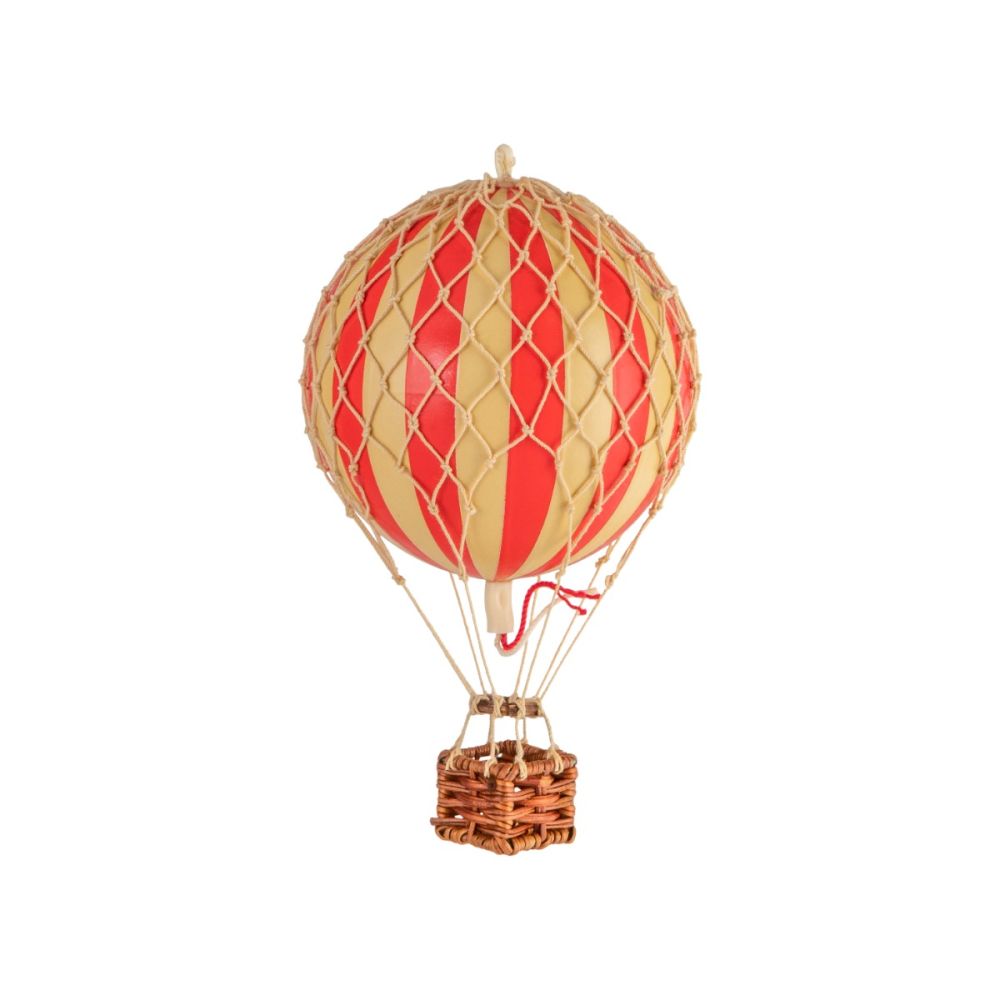Floating the Skies Red Stripe Hot Air Balloon Decoration
