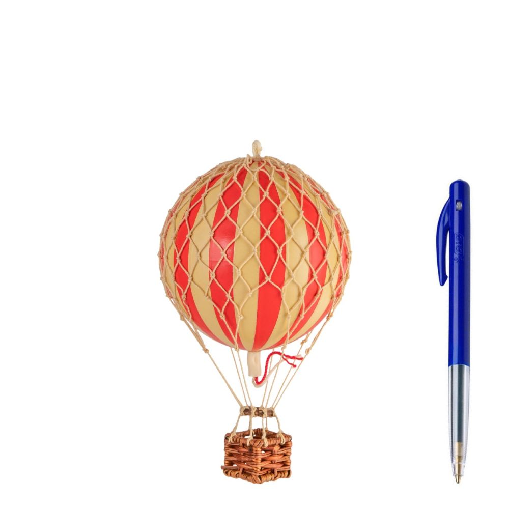 Floating the Skies Red Stripe Hot Air Balloon Decoration
