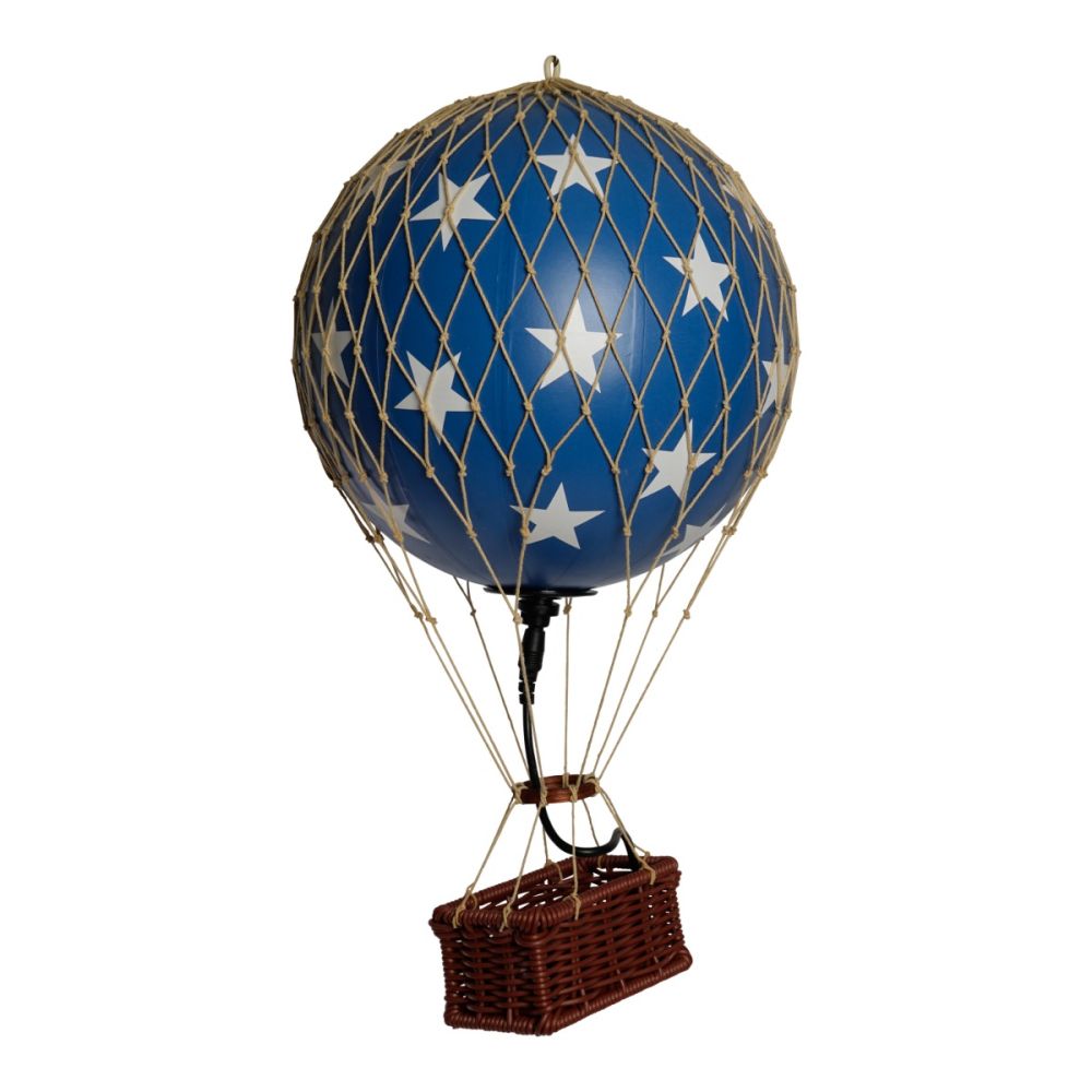 Blue Stars LED Hot Air Balloon Decoration