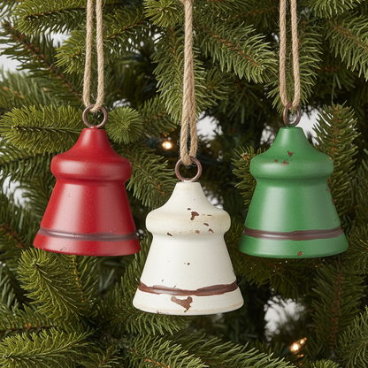 Small Rustic Hanging Christmas Bell