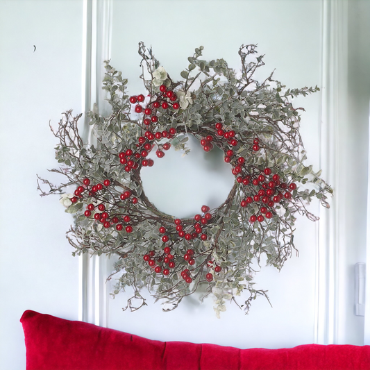 Festive Red berry Christmas Wreath