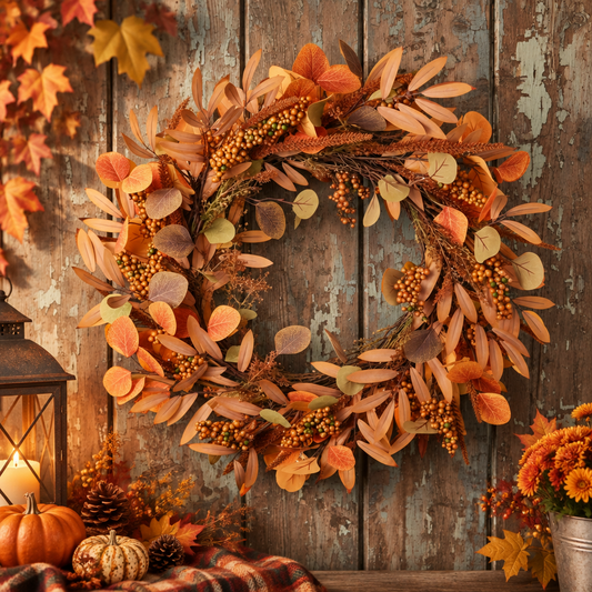 Russet Foliage Autumn Wreath