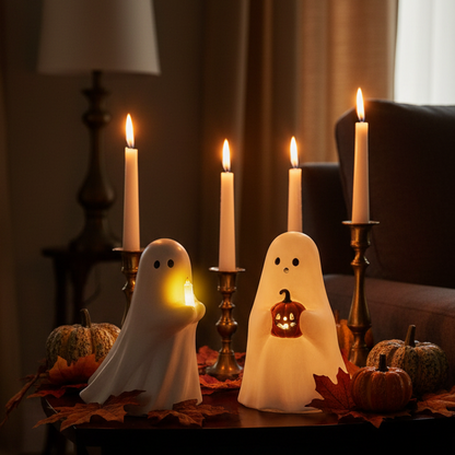 Resin LED Lit Ghost Decoration