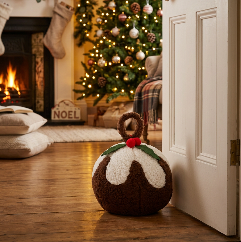 Big Pudding Christmas Door Stop