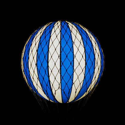 Blue Stripe LED Hot Air Balloon Decoration