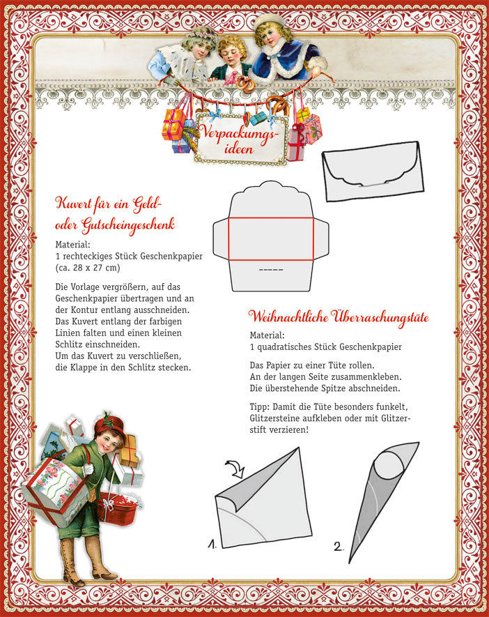Coppenrath Victorian Style Book Of Christmas Wrapping Paper