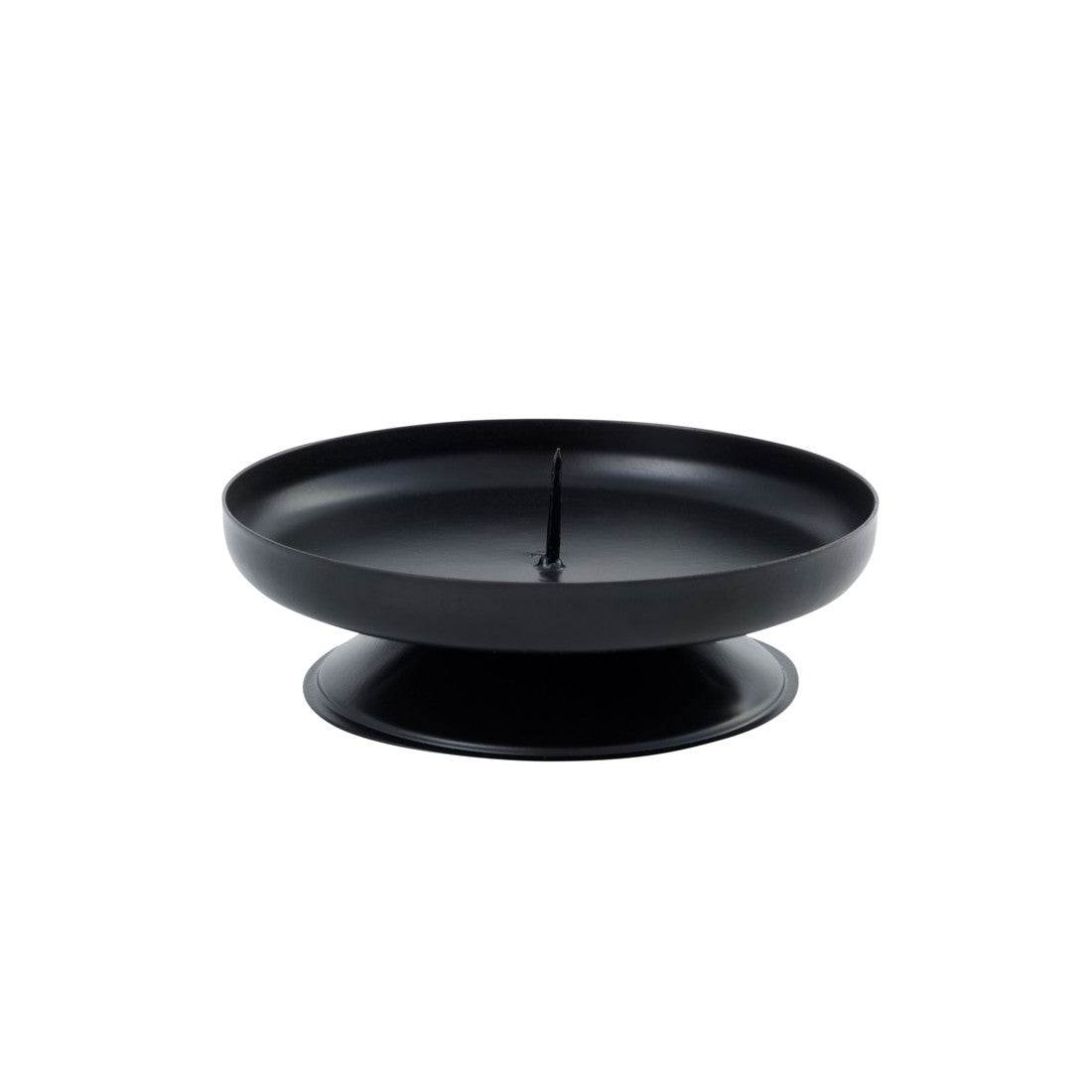 Black Pillar Christmas Candle Holder
